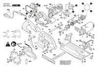 Bosch 3 603 C30 001 Pks 54 Circular Hand Saw 230 V / Eu Spare Parts